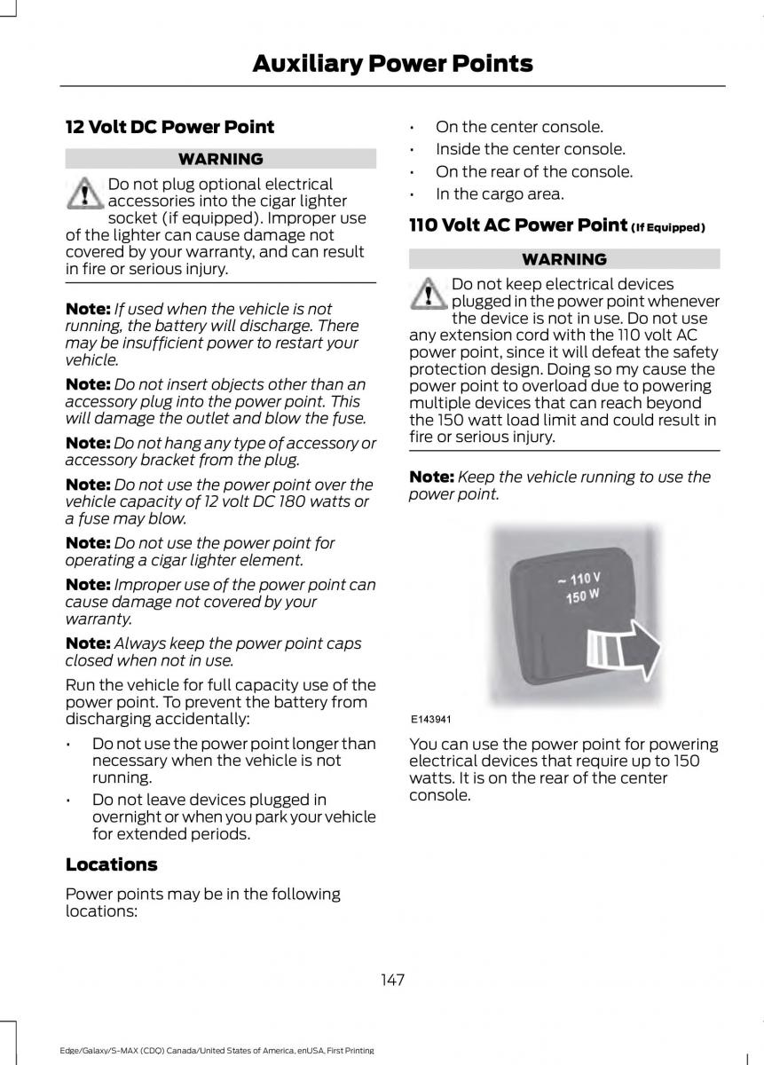 Forde Edge II owners manual / page 150