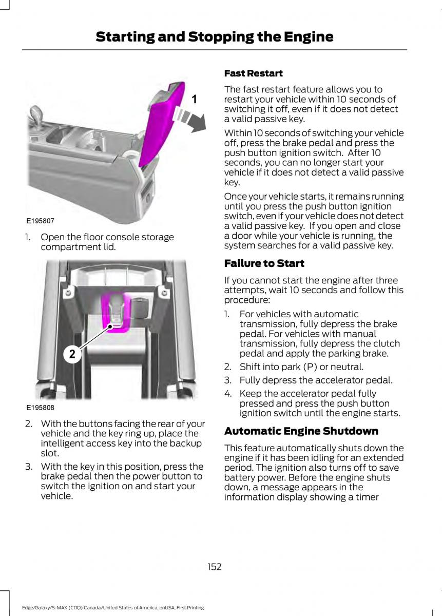 Forde Edge II owners manual / page 155