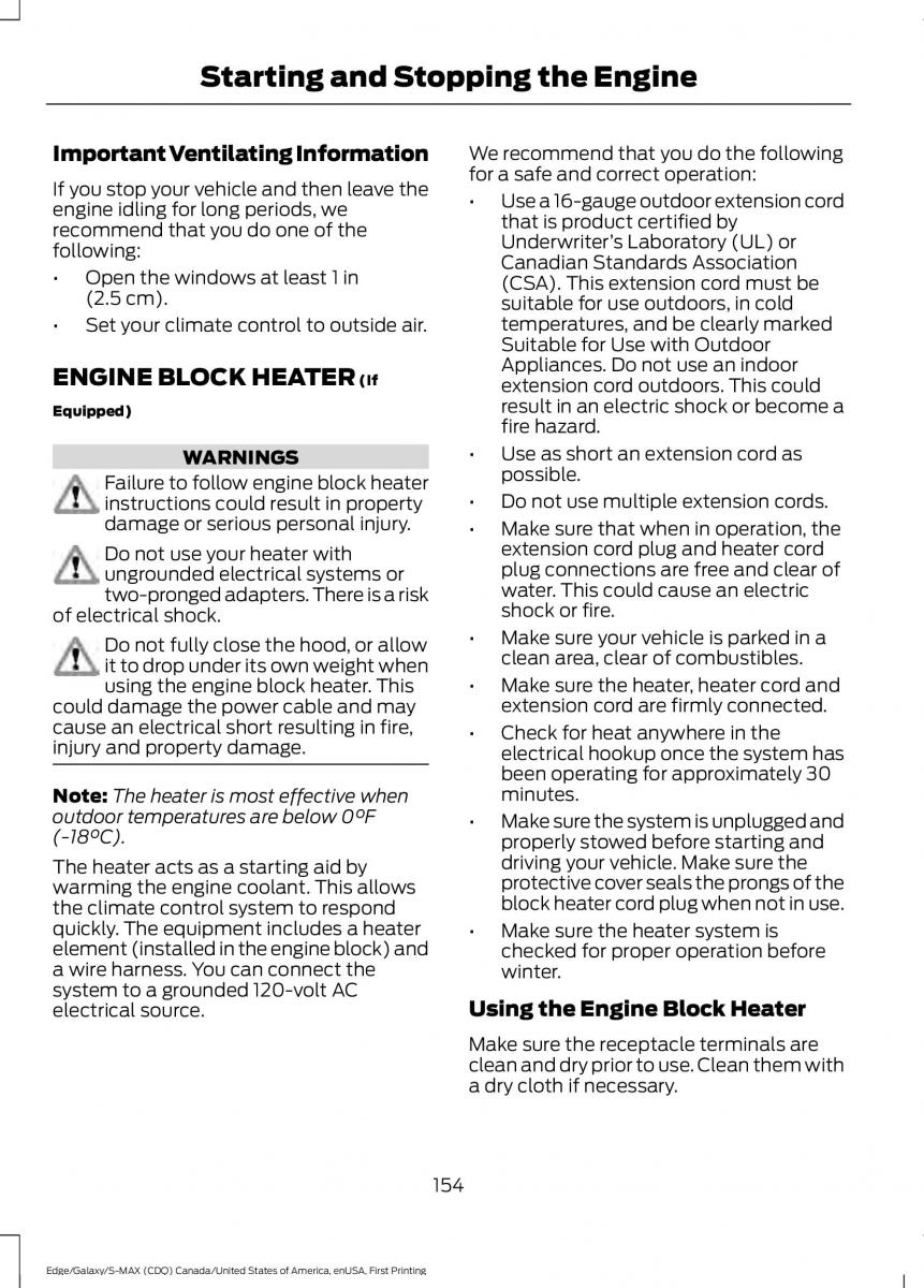 Forde Edge II owners manual / page 157