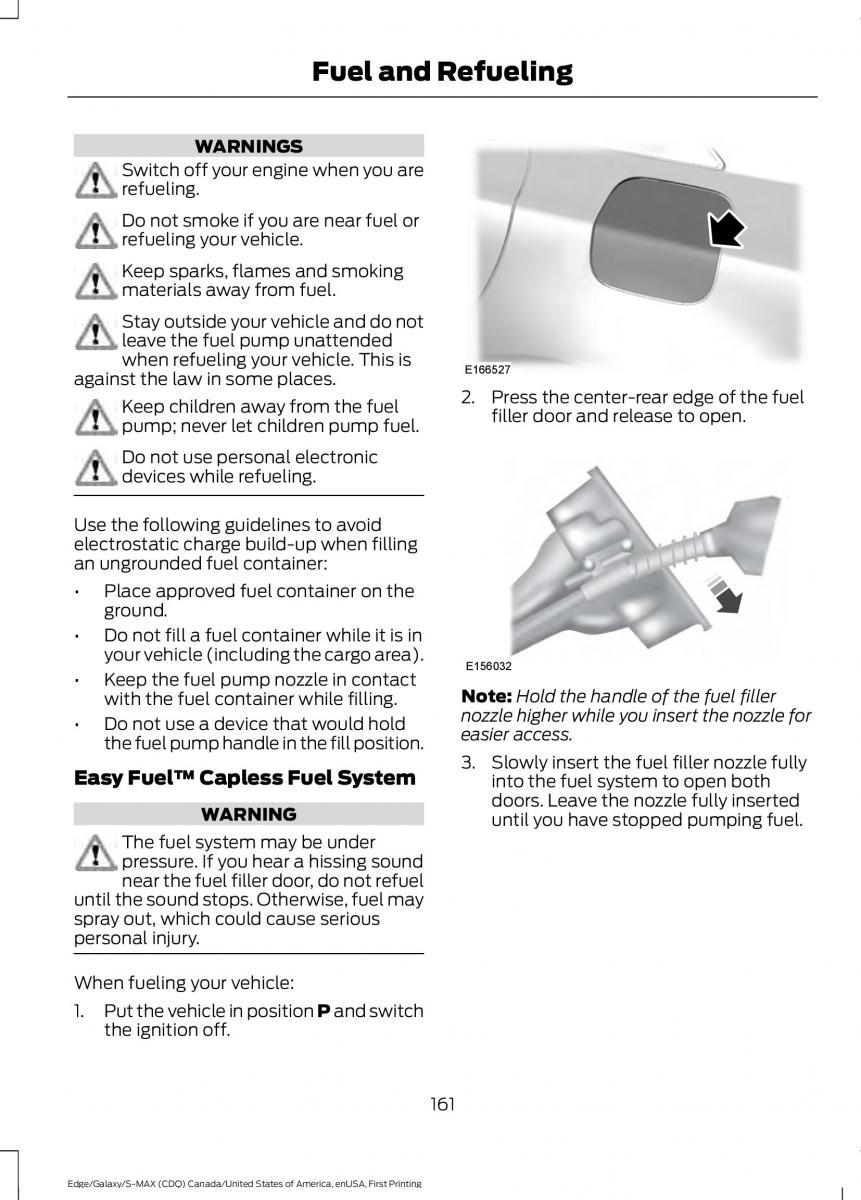 Forde Edge II owners manual / page 164