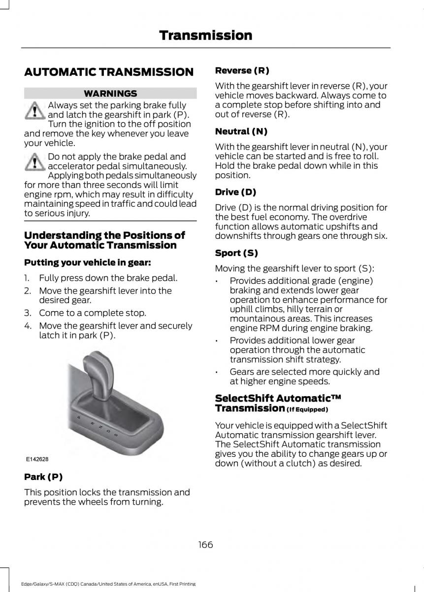 Forde Edge II owners manual / page 169