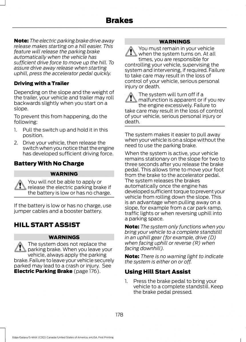 Forde Edge II owners manual / page 181