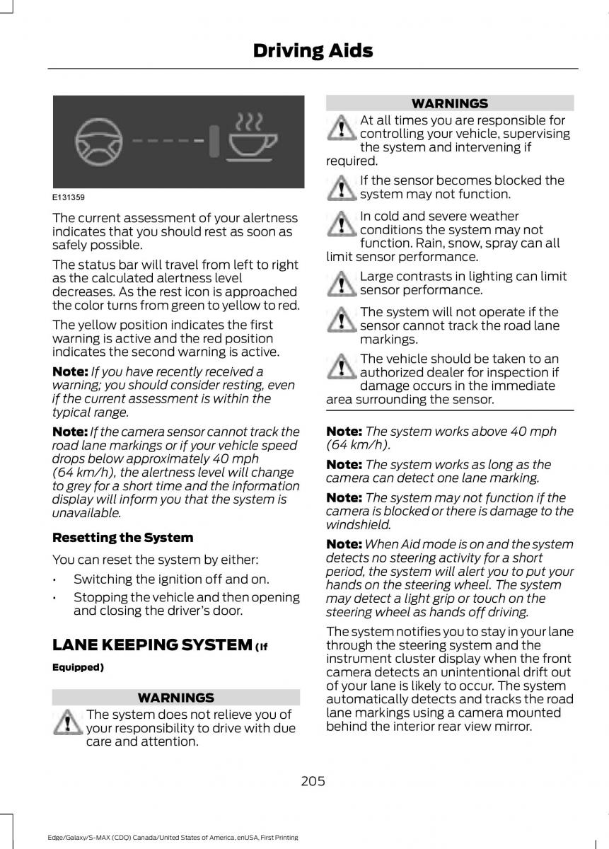 Forde Edge II owners manual / page 208