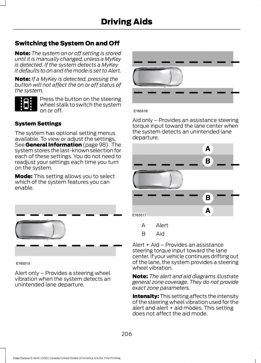 Forde Edge II owners manual / page 209