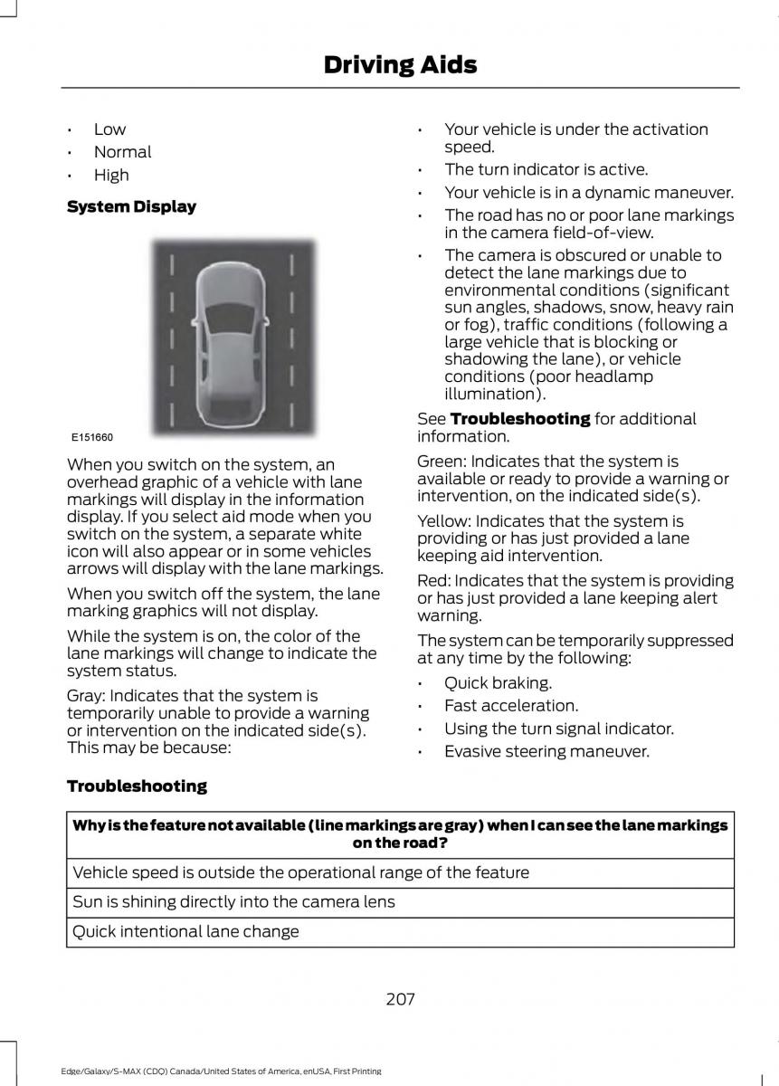 Forde Edge II owners manual / page 210