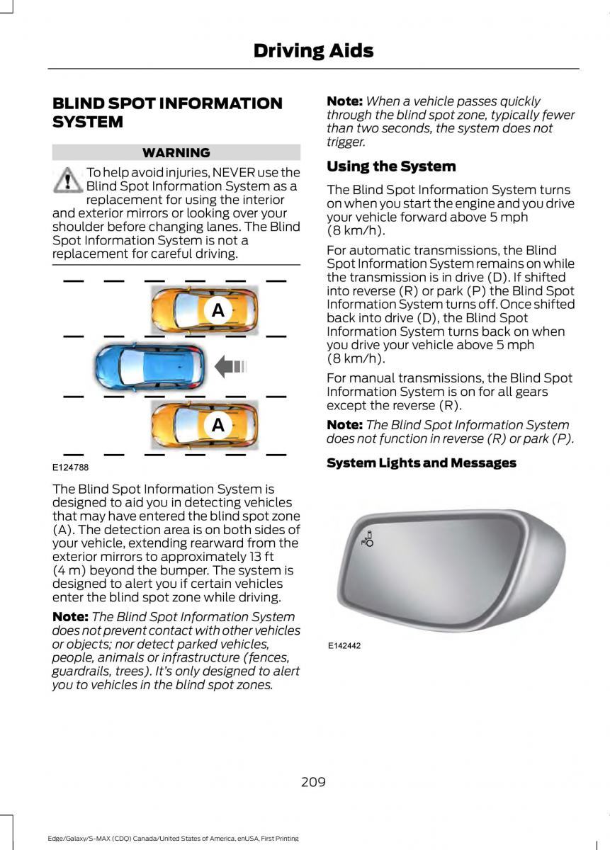 Forde Edge II owners manual / page 212