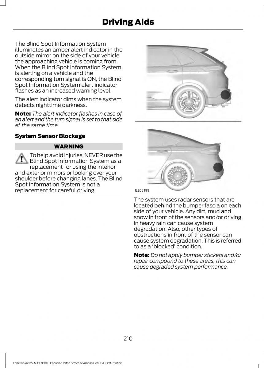 Forde Edge II owners manual / page 213