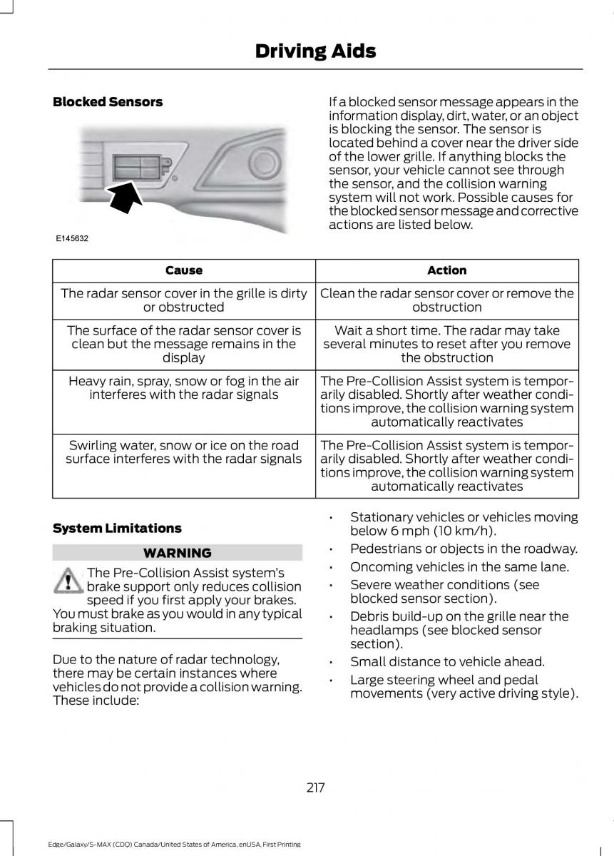 Forde Edge II owners manual / page 220