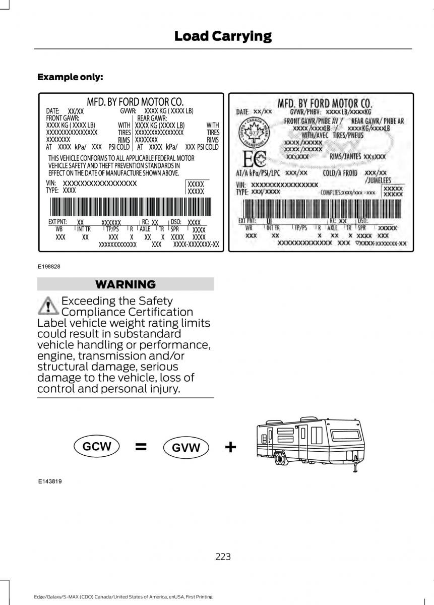 Forde Edge II owners manual / page 226