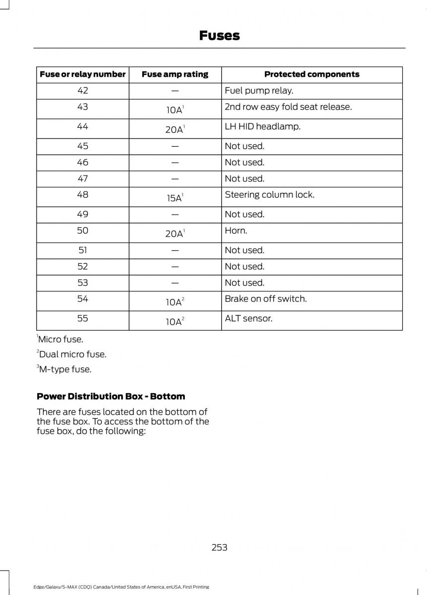 Forde Edge II owners manual / page 256