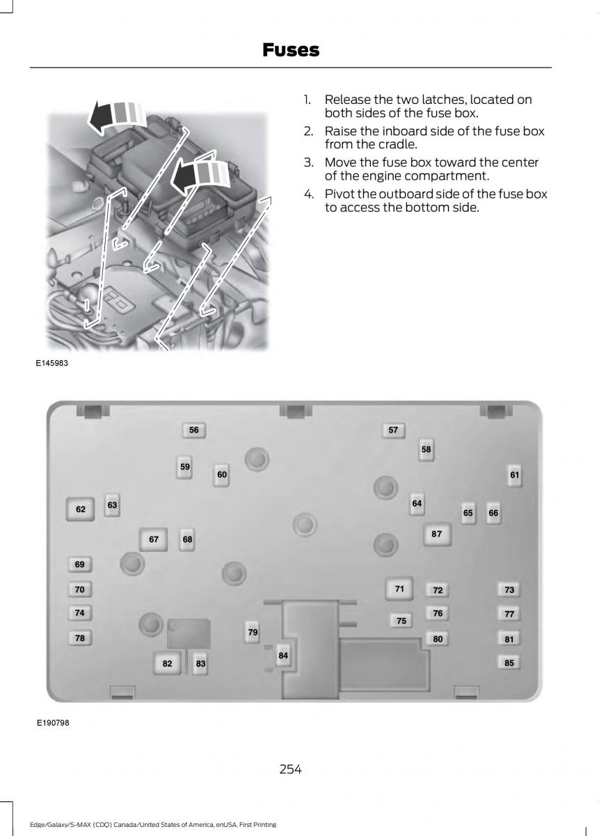 Forde Edge II owners manual / page 257