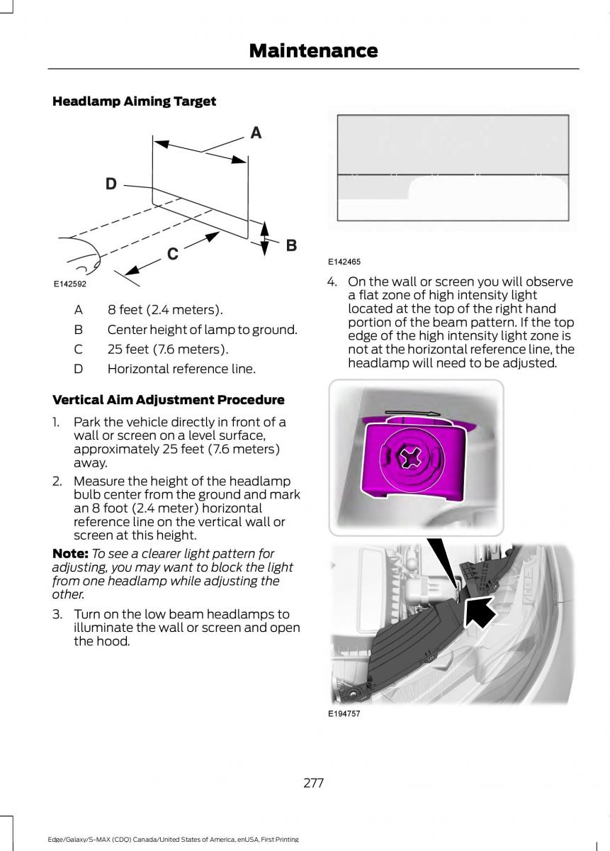 Forde Edge II owners manual / page 280