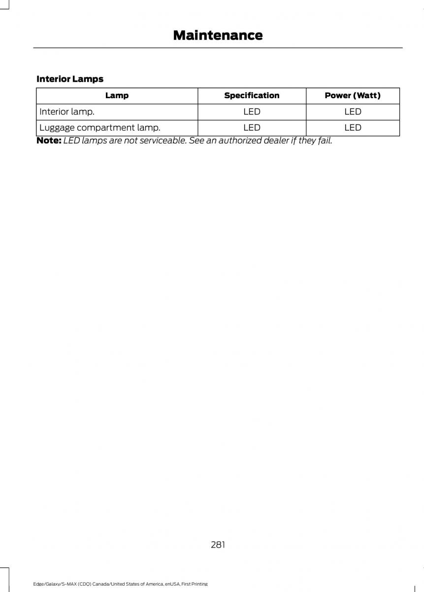 Forde Edge II owners manual / page 284