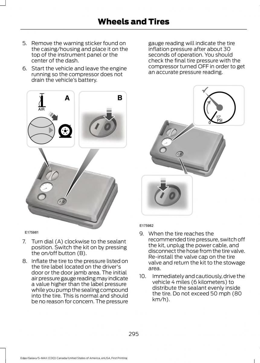 Forde Edge II owners manual / page 298