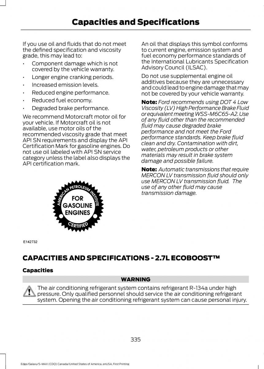 Forde Edge II owners manual / page 338