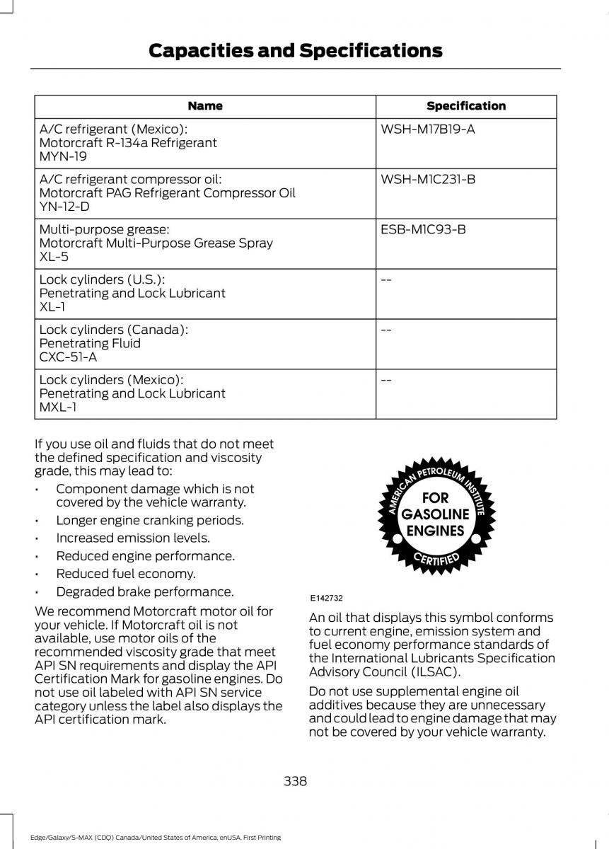 Forde Edge II owners manual / page 341