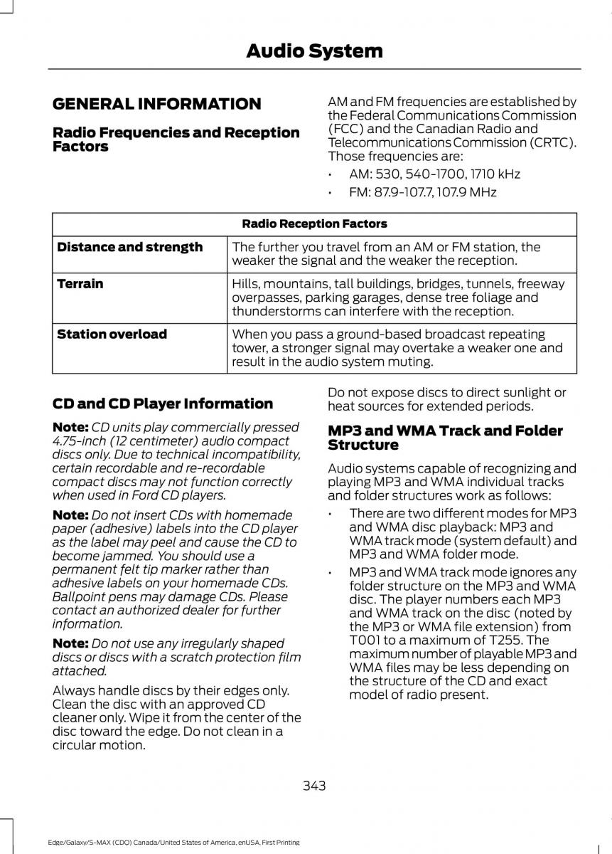 Forde Edge II owners manual / page 346