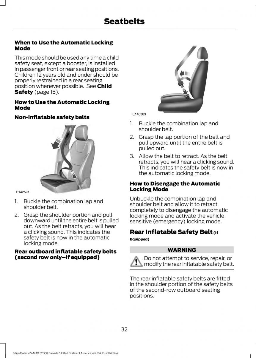 Forde Edge II owners manual / page 35