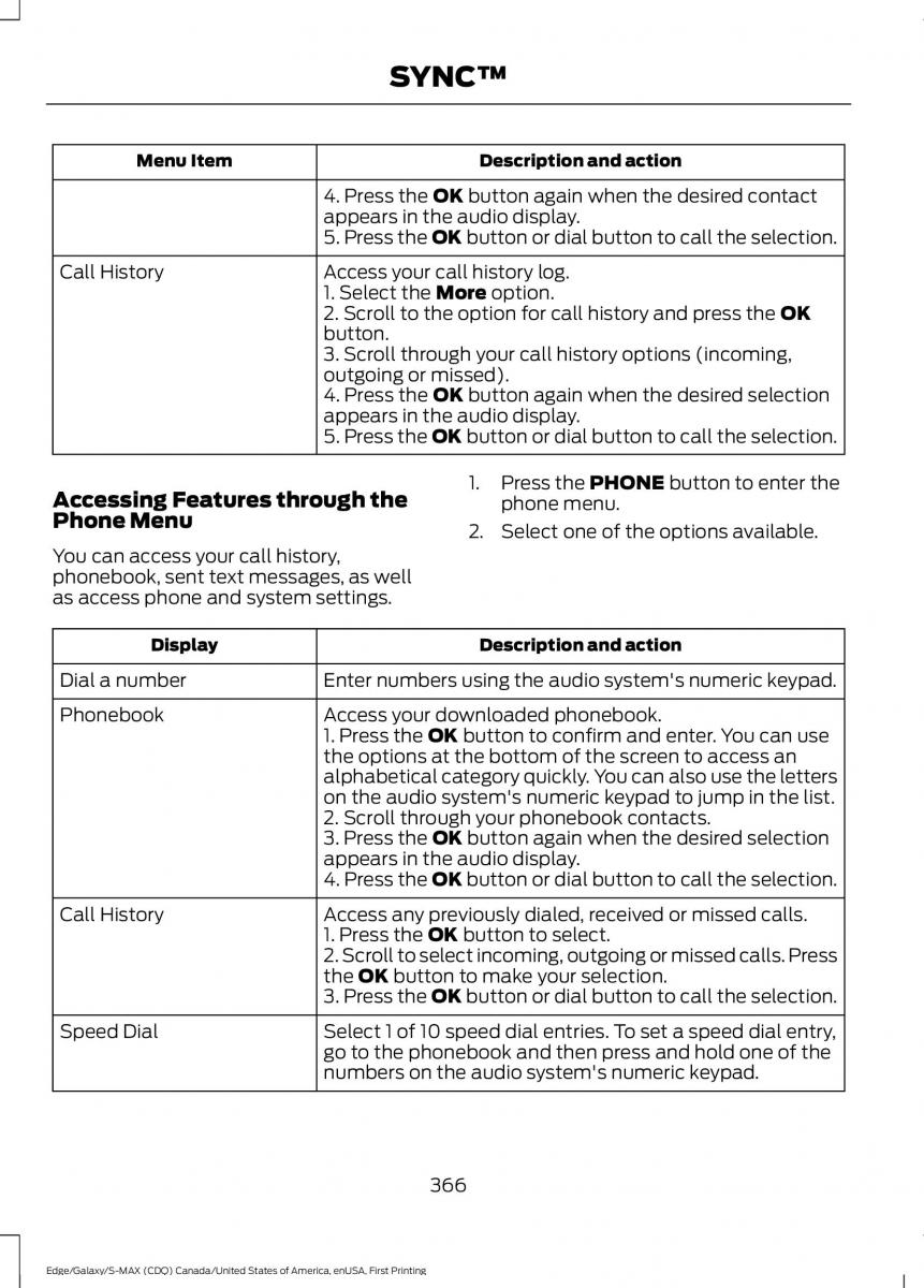 Forde Edge II owners manual / page 369