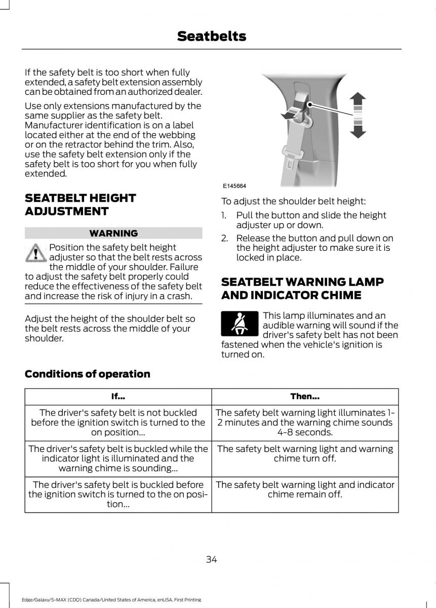 Forde Edge II owners manual / page 37