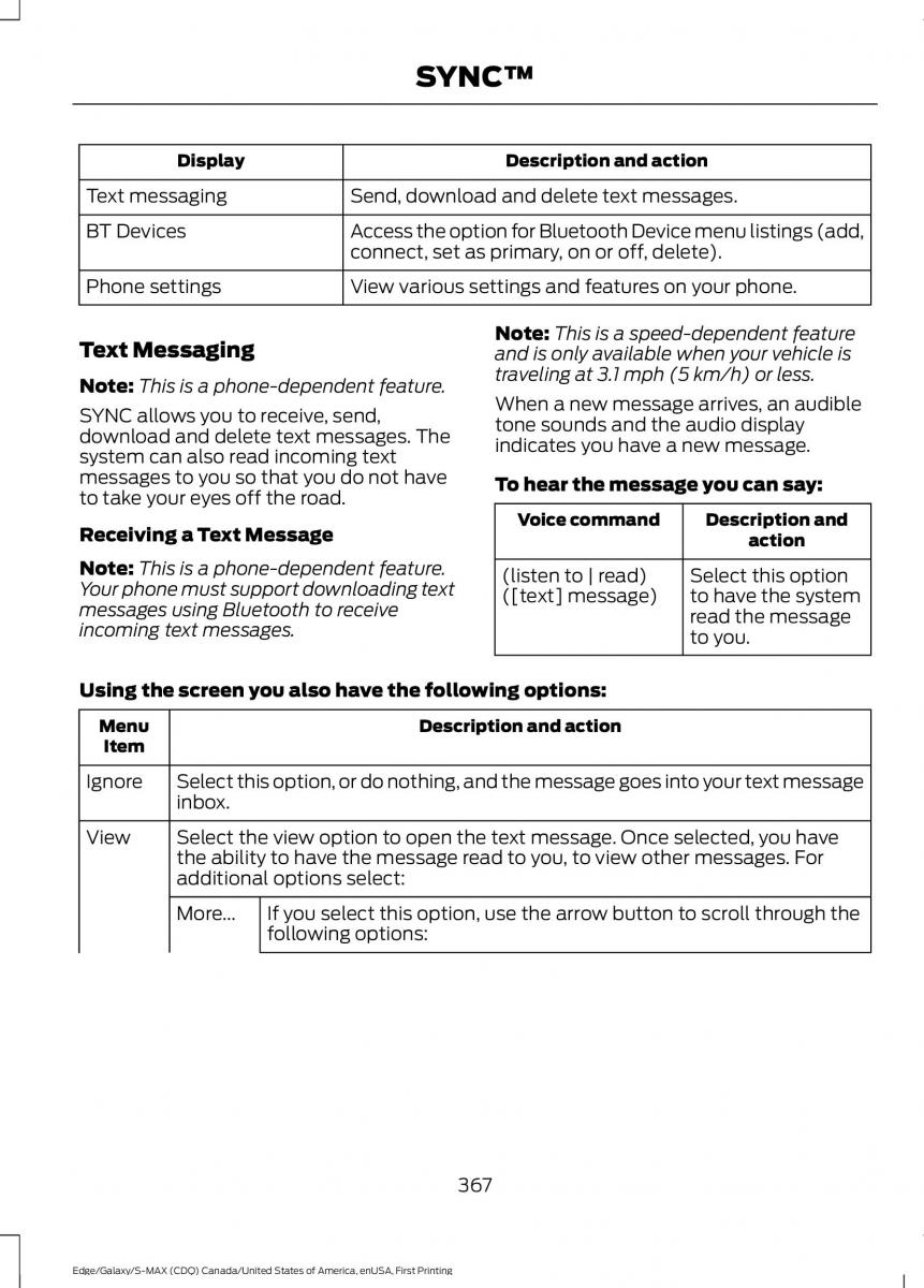 Forde Edge II owners manual / page 370