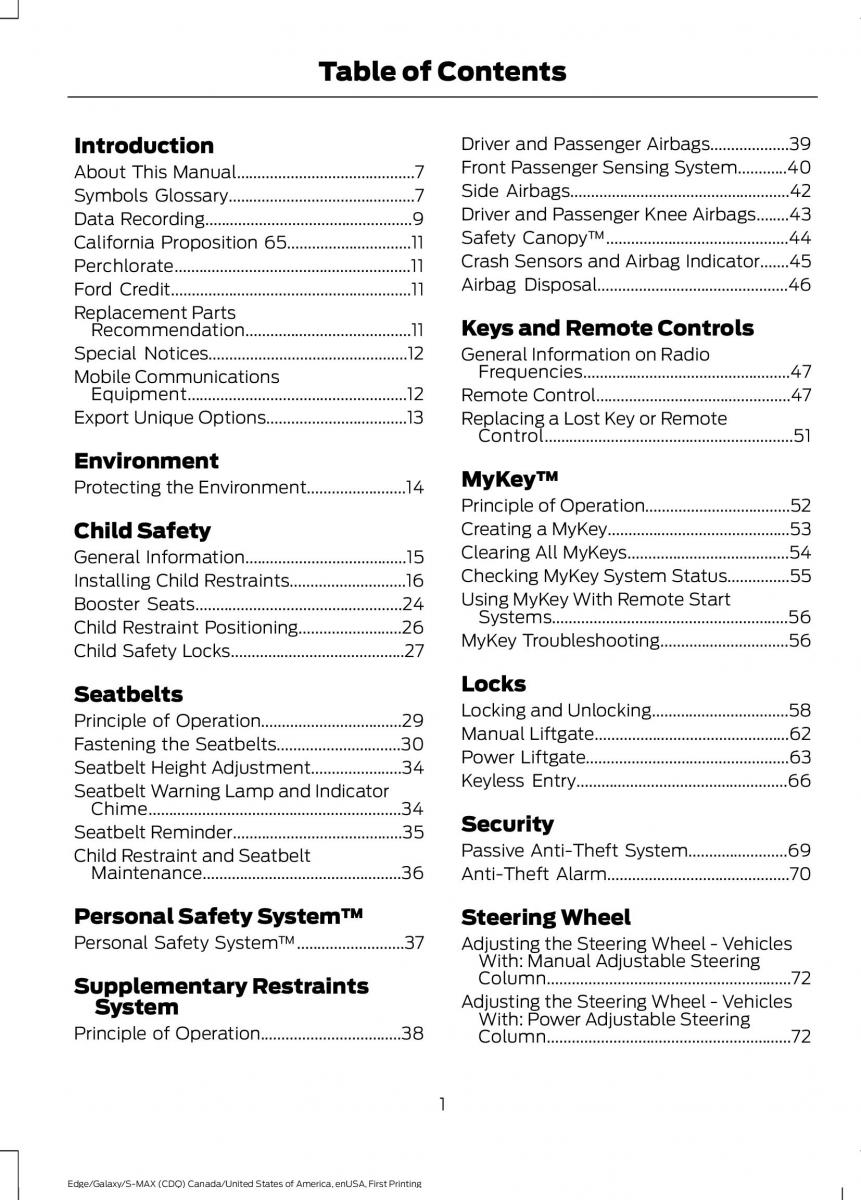 Forde Edge II owners manual / page 4