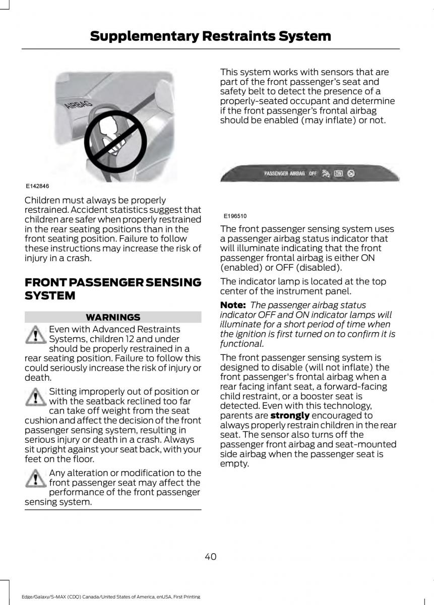 Forde Edge II owners manual / page 43