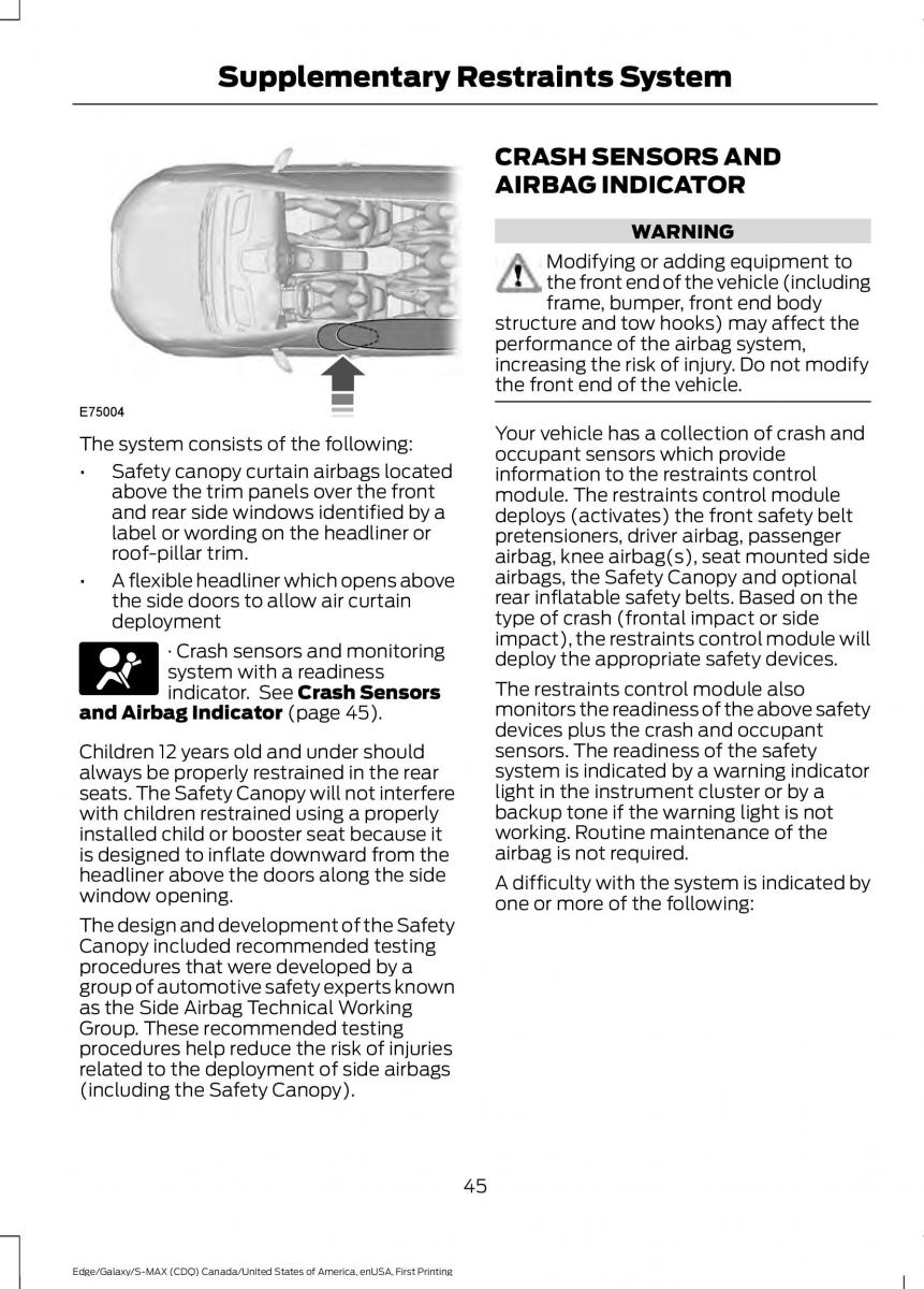 Forde Edge II owners manual / page 48