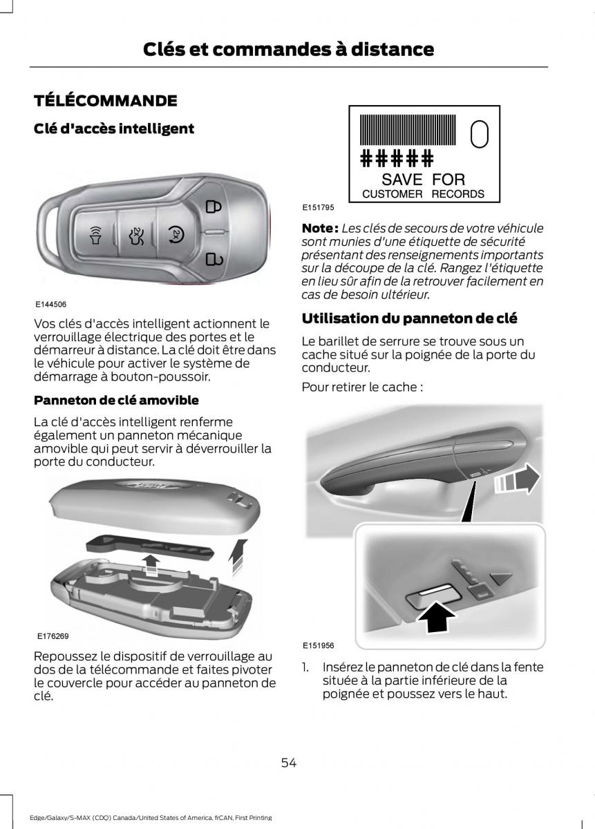 Forde Edge II manuel du proprietaire / page 57