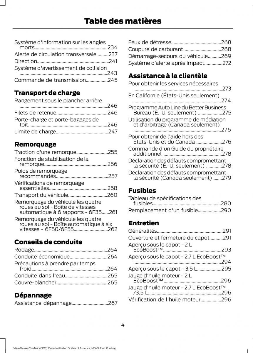 Forde Edge II manuel du proprietaire / page 7