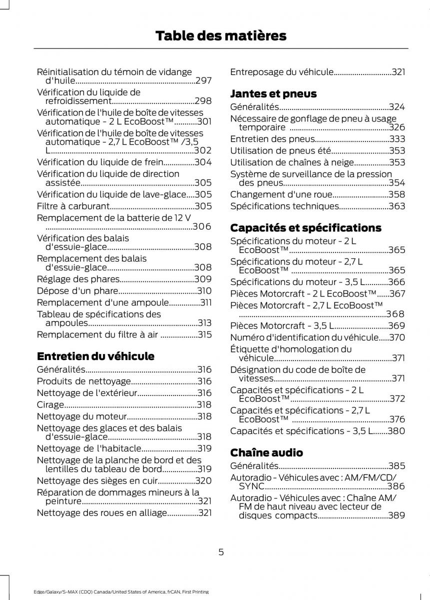 Forde Edge II manuel du proprietaire / page 8