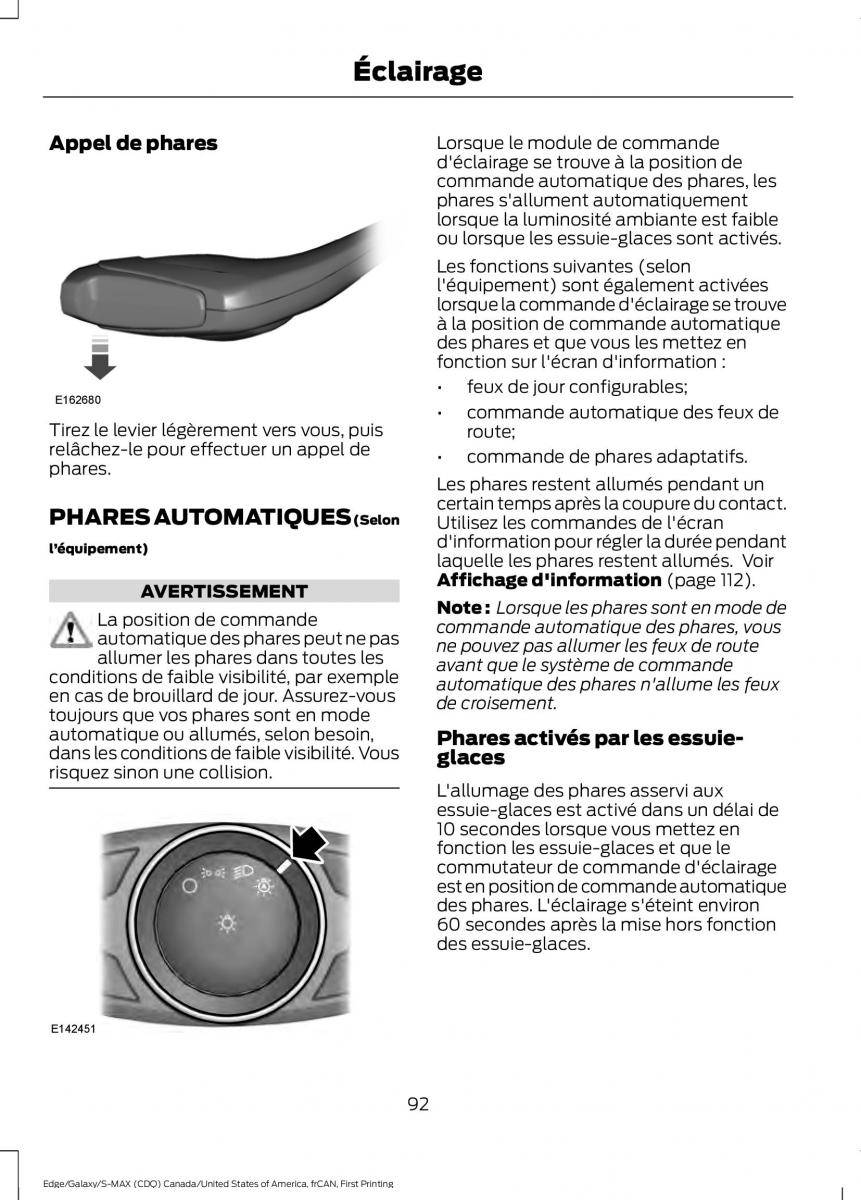 Forde Edge II manuel du proprietaire / page 95