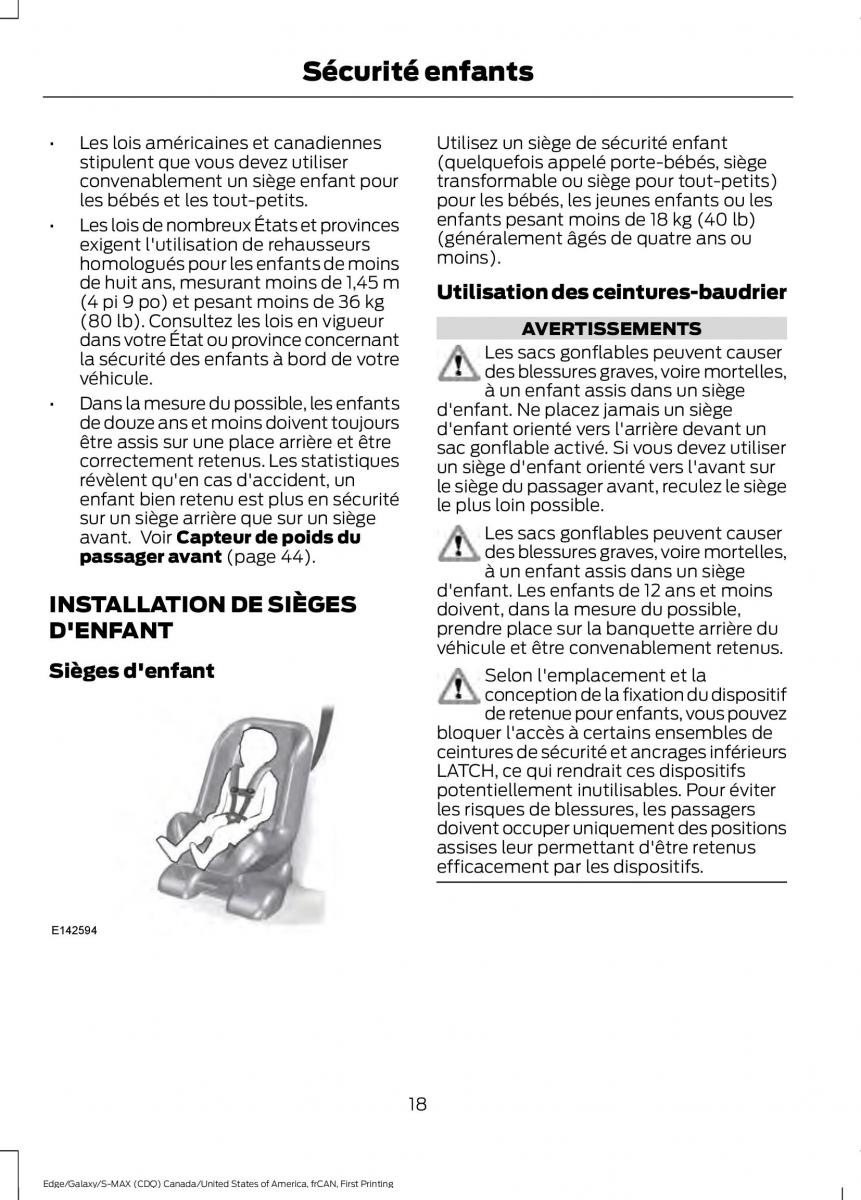 Forde Edge II manuel du proprietaire / page 21