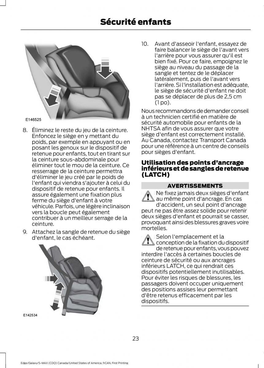 Forde Edge II manuel du proprietaire / page 26