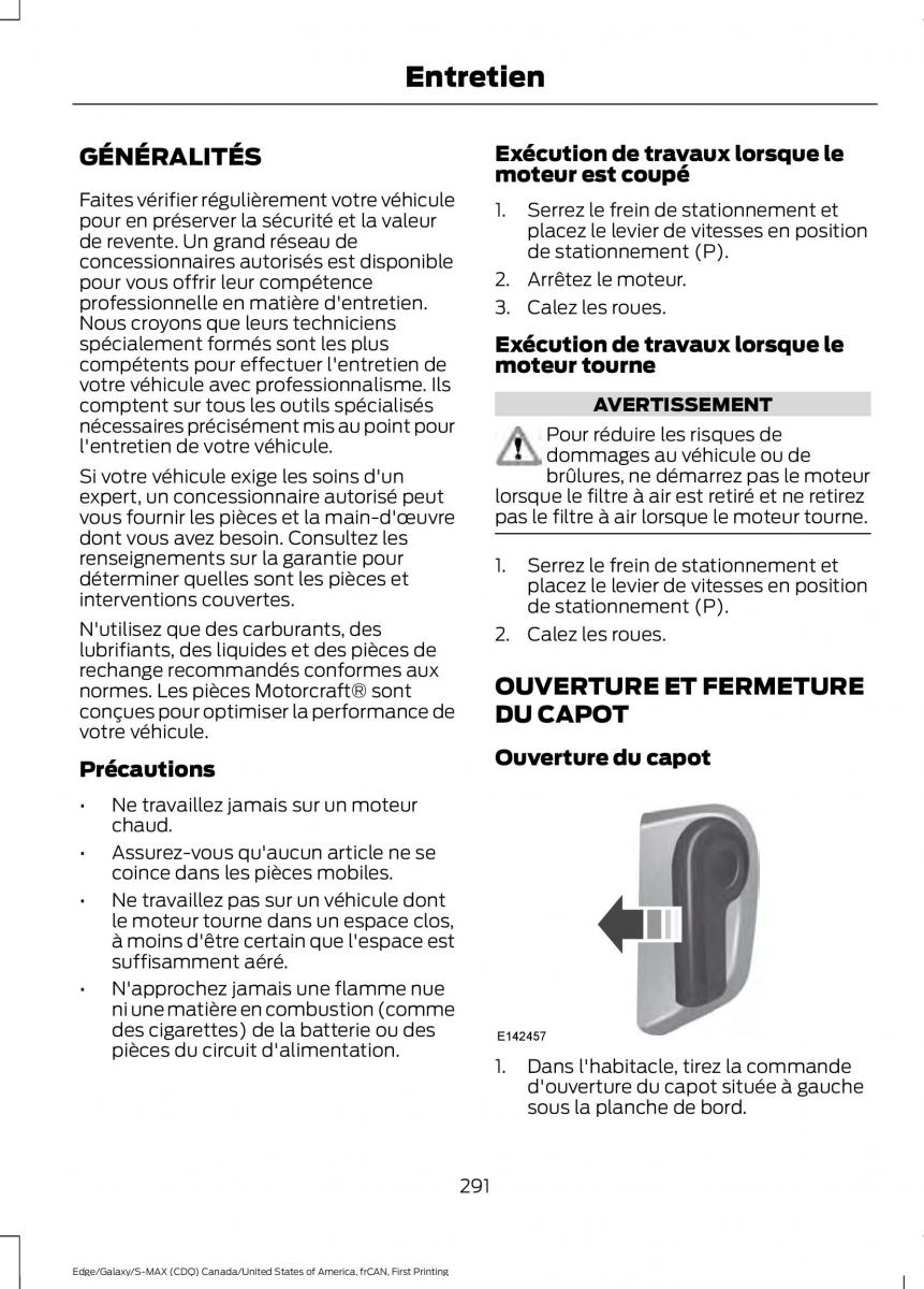 Forde Edge II manuel du proprietaire / page 294