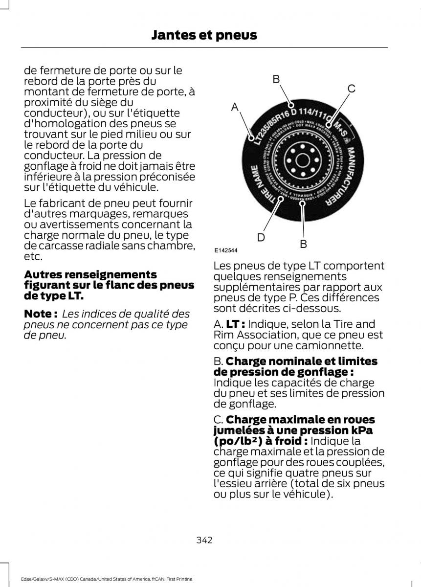 Forde Edge II manuel du proprietaire / page 345