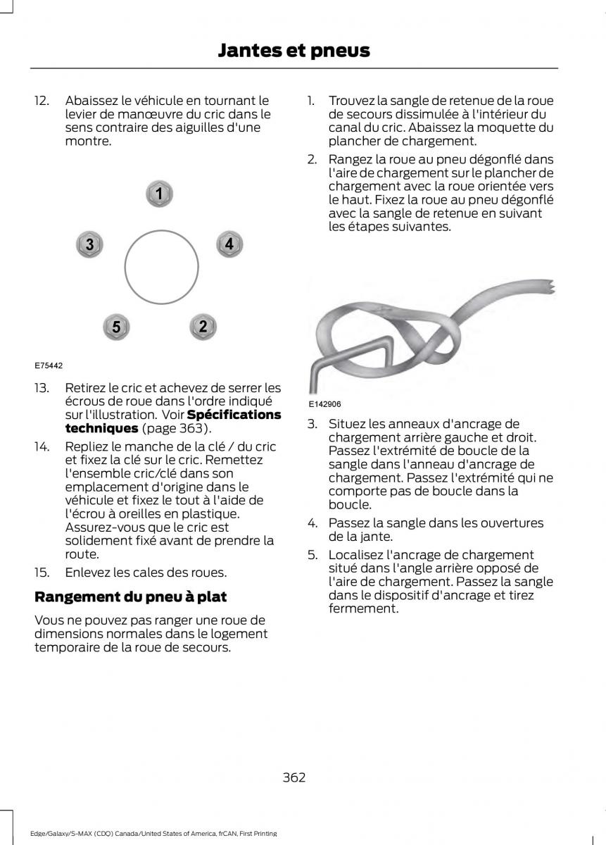 Forde Edge II manuel du proprietaire / page 365