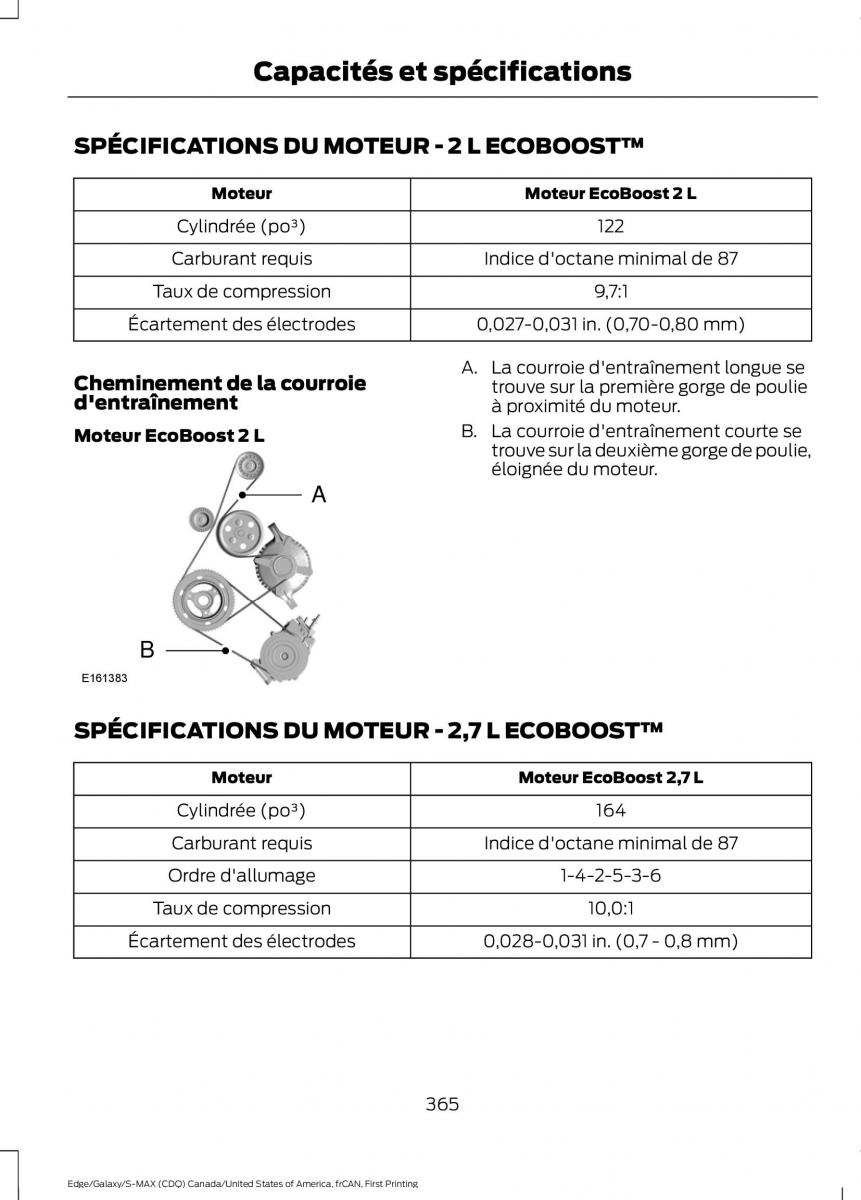 Forde Edge II manuel du proprietaire / page 368