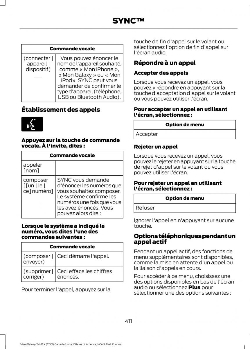 Forde Edge II manuel du proprietaire / page 414