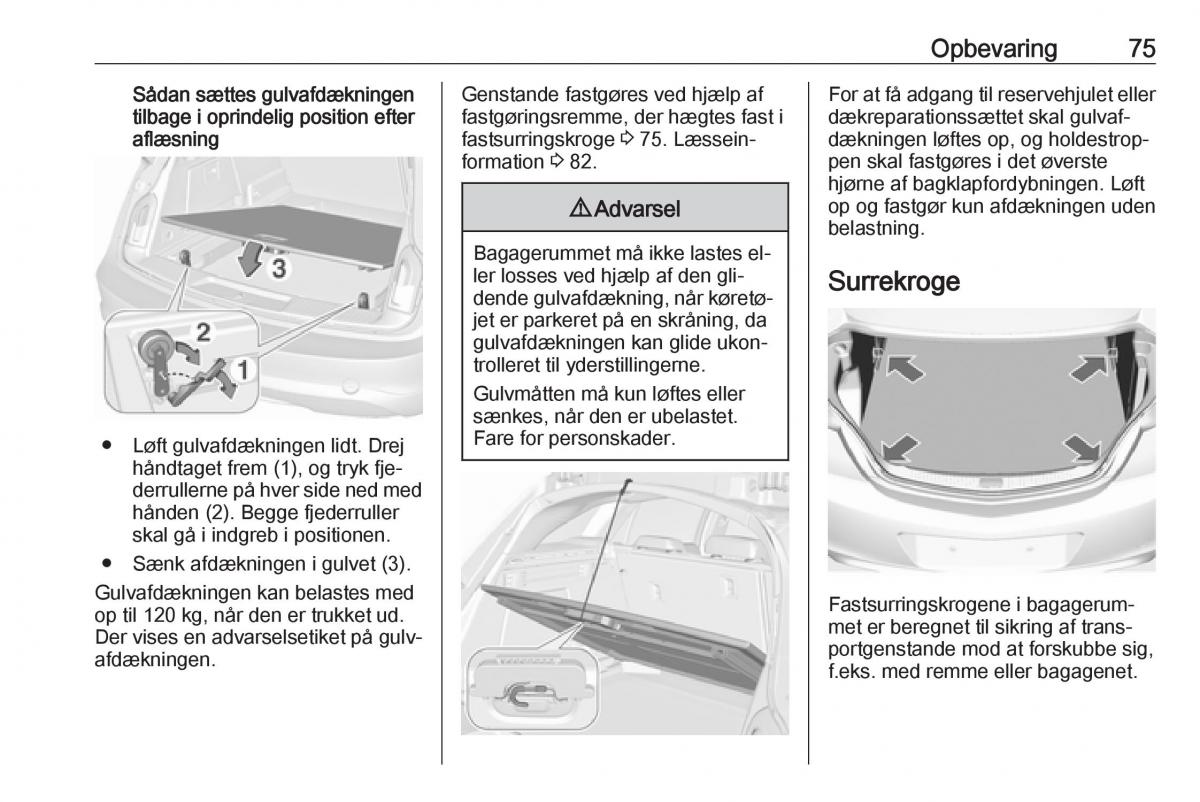 Opel Insignia A Bilens instruktionsbog / page 77