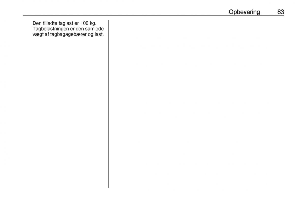 Opel Insignia A Bilens instruktionsbog / page 85