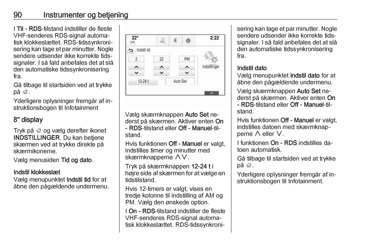 Opel Insignia A Bilens instruktionsbog / page 92