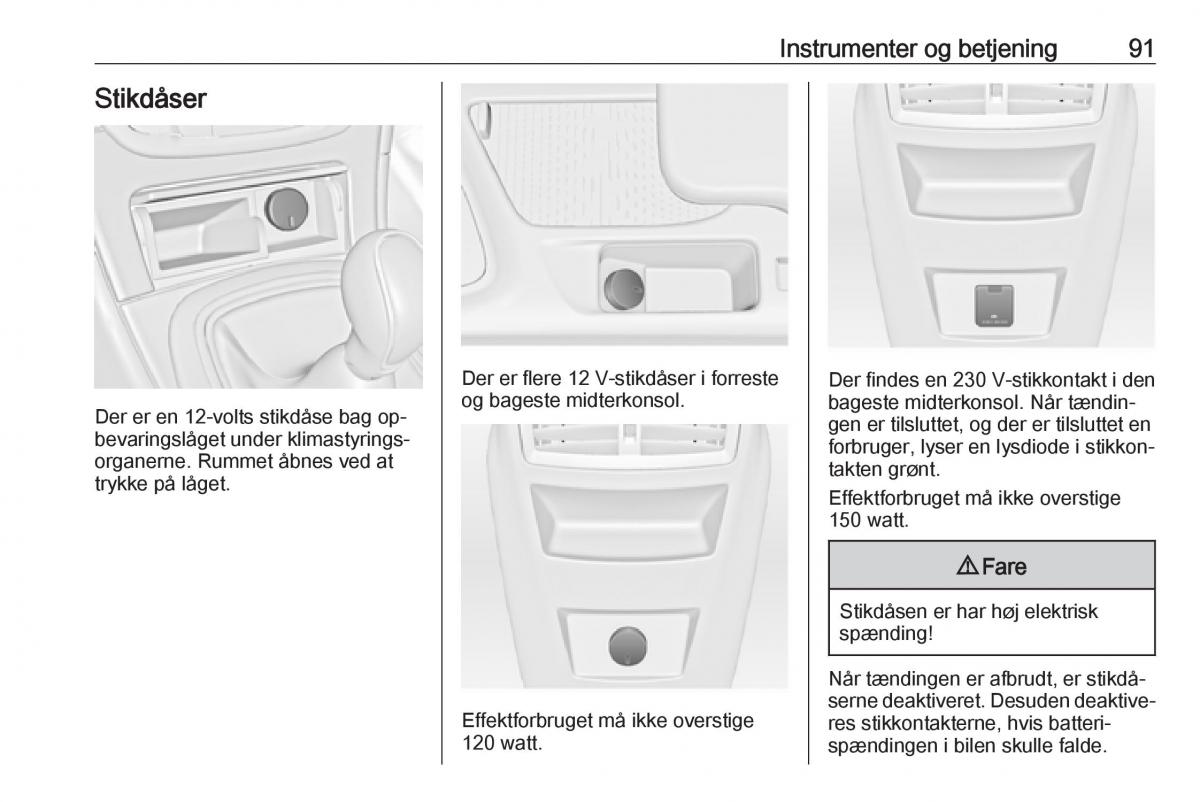 Opel Insignia A Bilens instruktionsbog / page 93