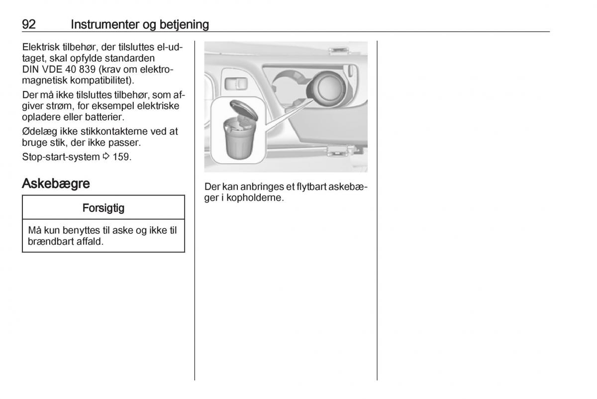 Opel Insignia A Bilens instruktionsbog / page 94