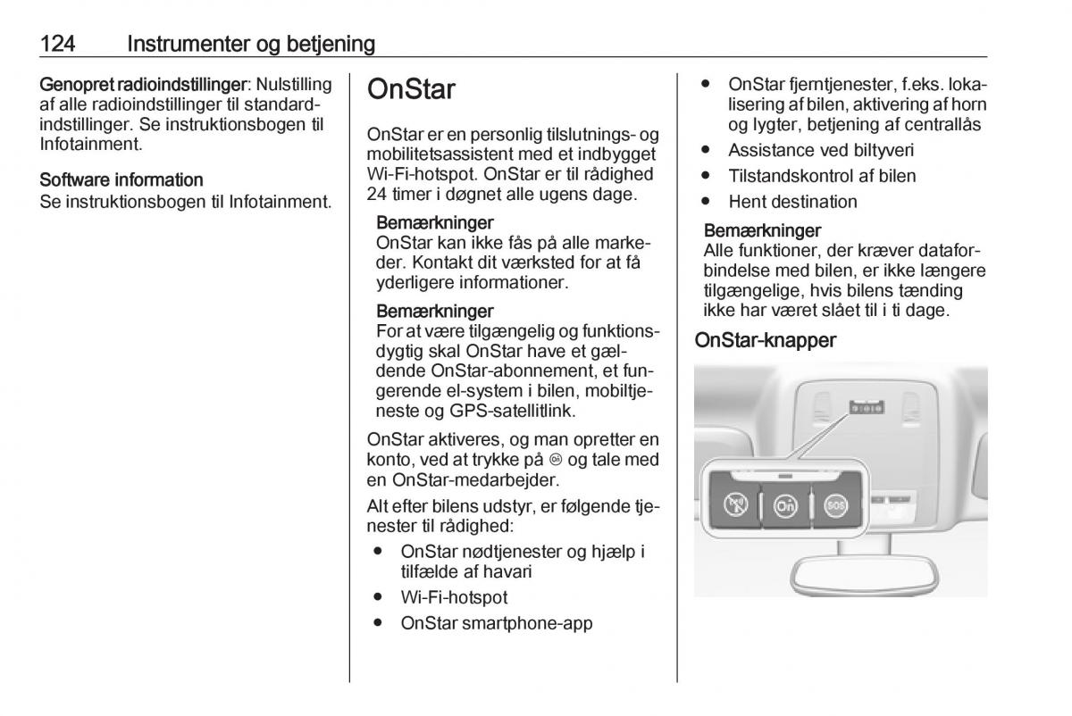 Opel Insignia A Bilens instruktionsbog / page 126