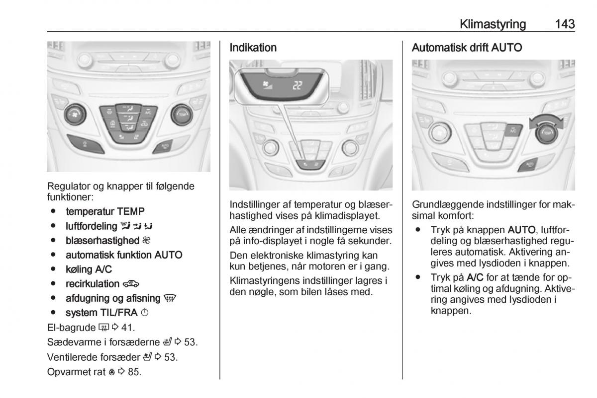 Opel Insignia A Bilens instruktionsbog / page 145