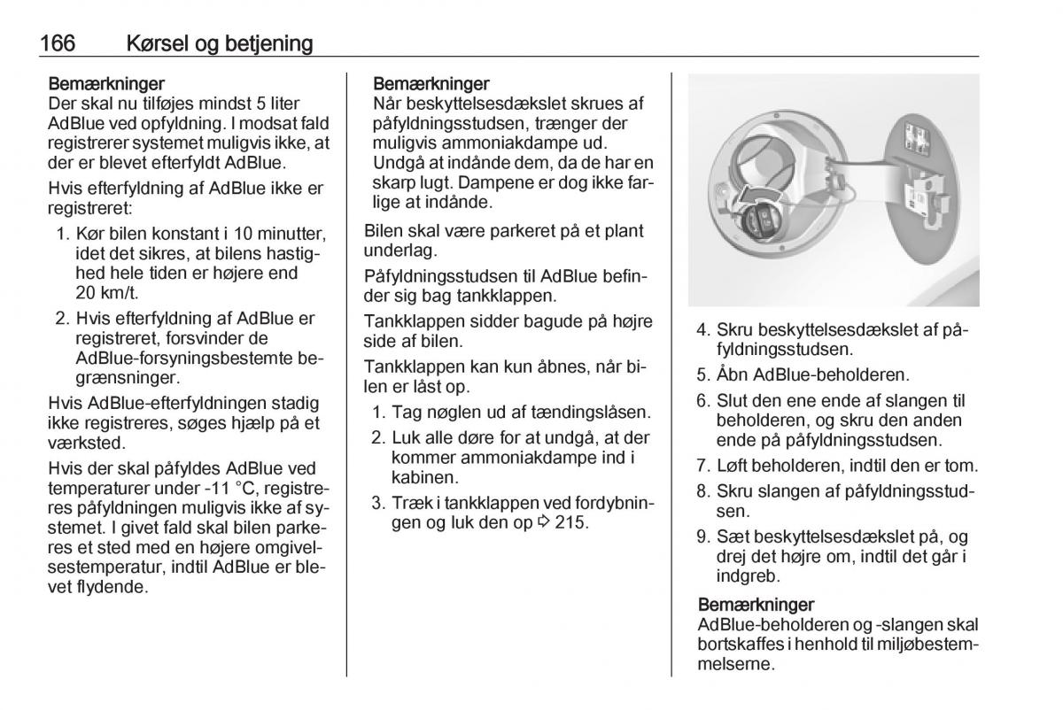 Opel Insignia A Bilens instruktionsbog / page 168