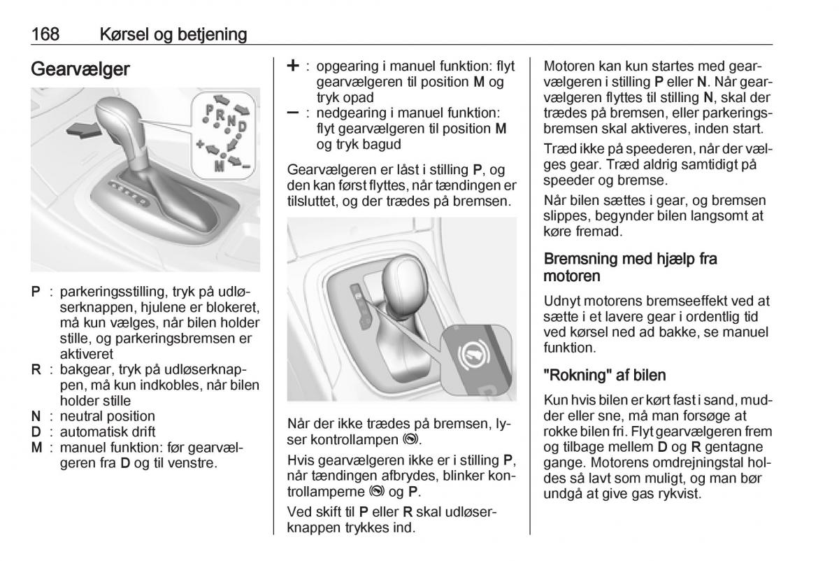 Opel Insignia A Bilens instruktionsbog / page 170