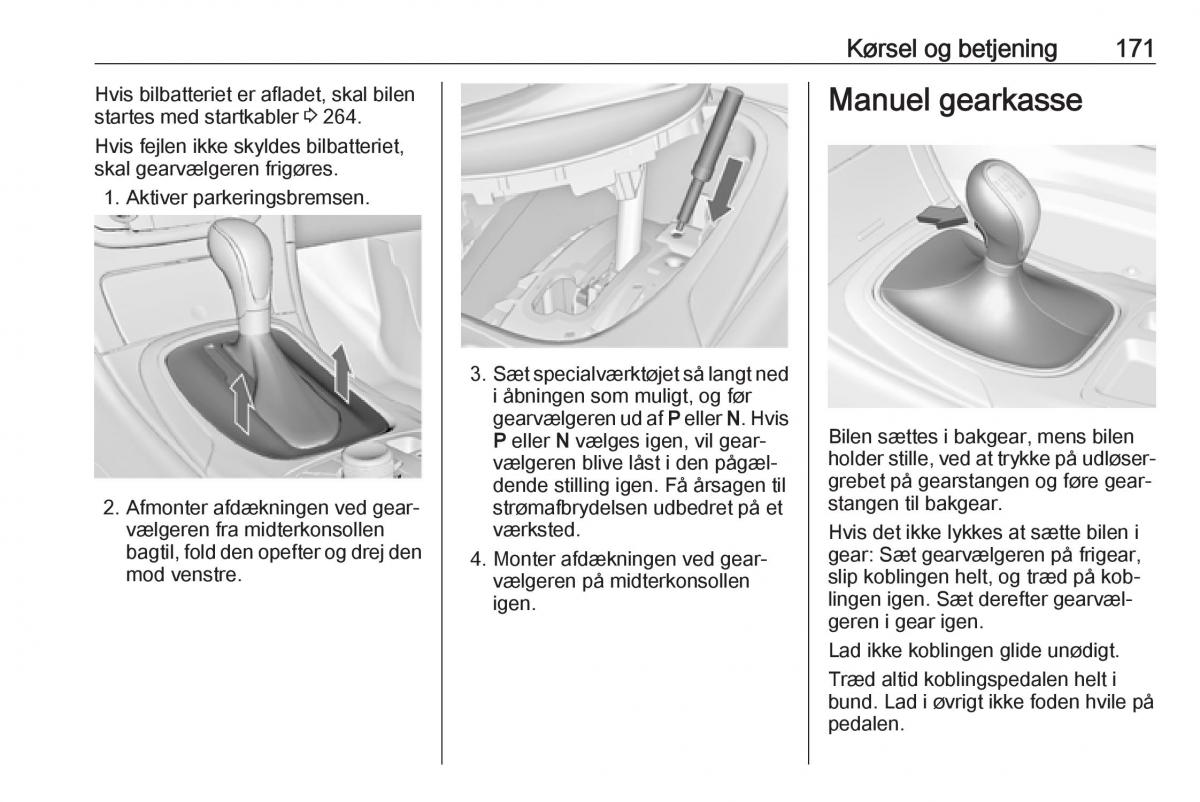 Opel Insignia A Bilens instruktionsbog / page 173