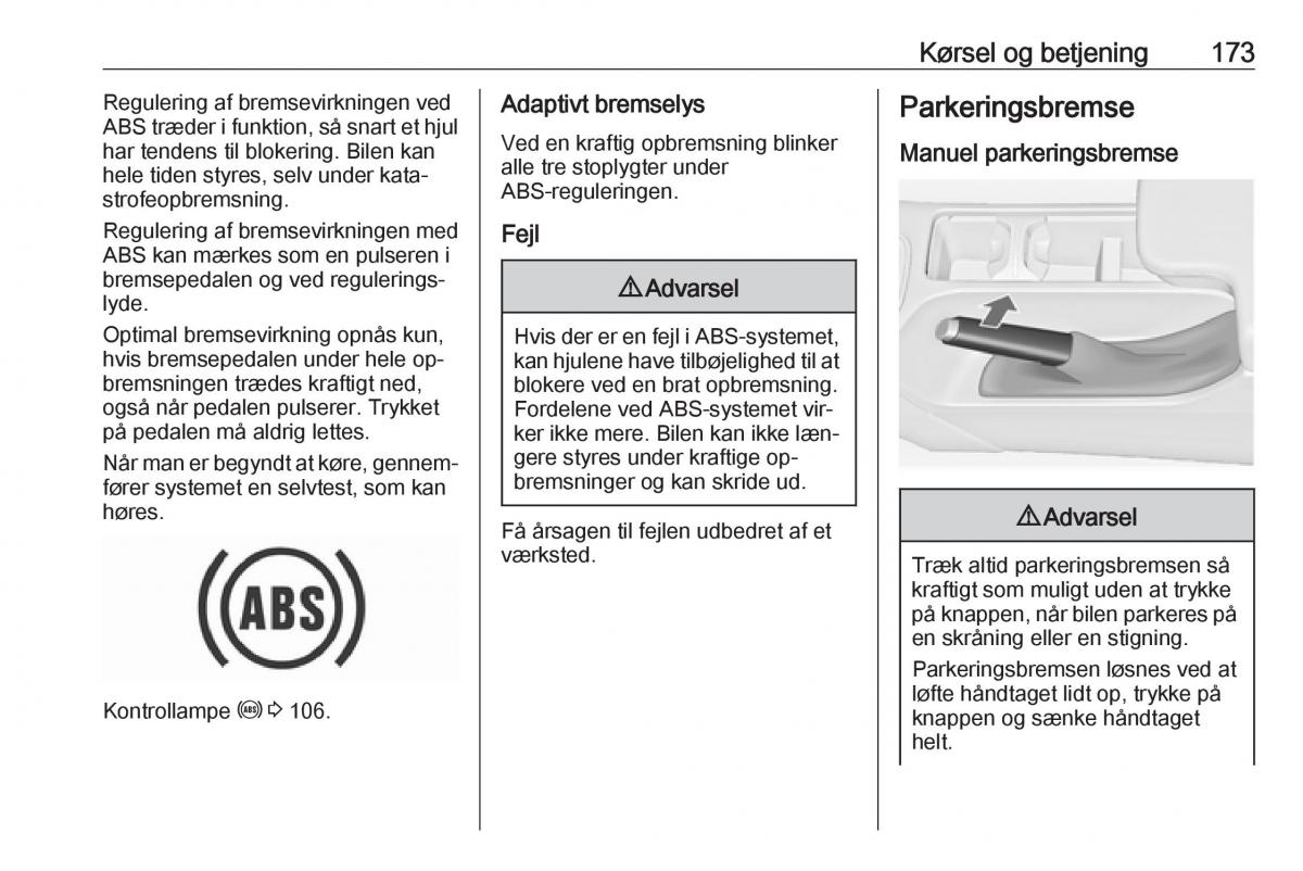 Opel Insignia A Bilens instruktionsbog / page 175